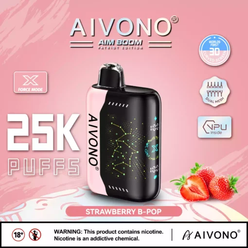 Aivono Aim Boom 25000 de pufuri de fabrică de vânzare cu ridicata cu nicotină scăzută cu o varietate de arome pentru o experiență proaspătă de vaporizare 13