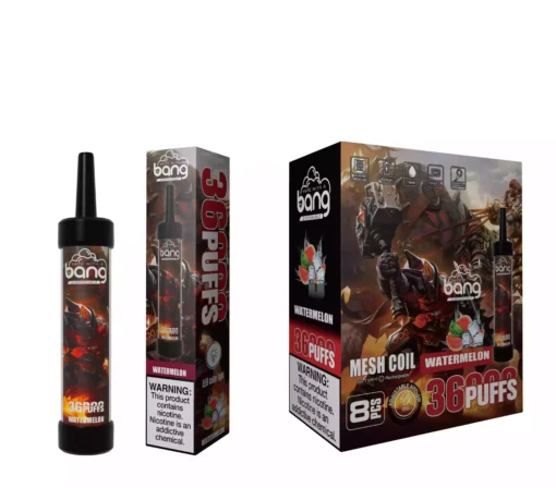 BANG 36000 DTL Shisha-Puffs, nikotinarm, 0, 2, 3, 5, ab Werk erhältlich, mehrere Geschmacksrichtungen für den Großhandel, 6-teilig