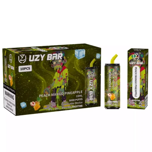 Factory Source UZY Bar 8000 Puffs a basso contenuto di nicotina all'ingrosso all'ingrosso con molteplici opzioni di sapore per uno svapo migliorato 6