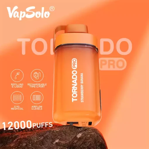 Factory Source Vapsolo Tornado Pro Puffs cu un nivel scăzut de nicotină cu ridicata cu o varietate de opțiuni de aromă pentru o experiență de vaping excepțională 12