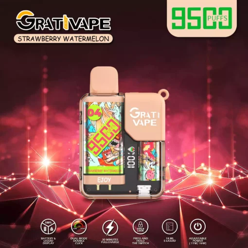 Grativape Ejoy 9500 Puff alacsony nikotintartalmú nagykereskedelmi gyári forrásból 25