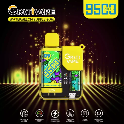 Grativape Ejoy 9500 Puff alacsony nikotintartalmú nagykereskedelmi gyári forrásból 26