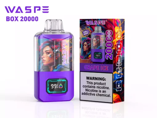 WASPE 20000 Puffs Dual Mesh Box Alacsony nikotintartalmú nagykereskedelmi gyári forrásból, változatos ízekkel az új gőzölési élményért 31