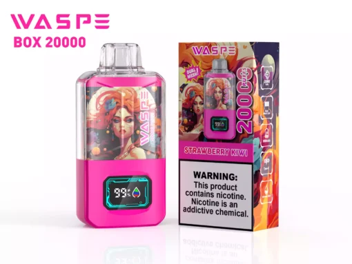 WASPE 20000 Puffs Dual Mesh Box Alacsony nikotintartalmú Nagykereskedelmi gyári forrásból, változatos ízekkel az új gőzölési élményért 8