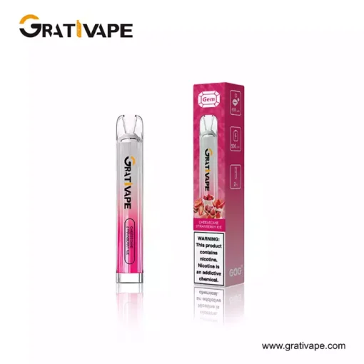 Hurtownia Grativape Gem 600 Puffs Jednorazowe Vape Wiele Smaków 5