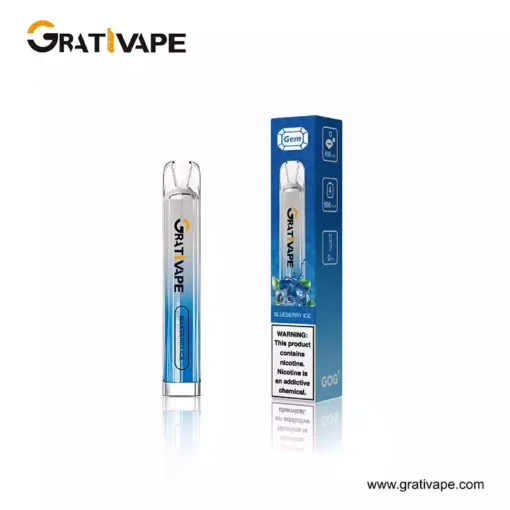 Hurtownia Grativape Gem 600 Puffs Jednorazowe Vape Wiele Smaków 8