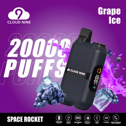 CLOUD NINE D33 20000 Puffs Penna Vape usa e getta all'ingrosso Origina Magazzino UE 2024 Nuovo supporto OEMODM (11)