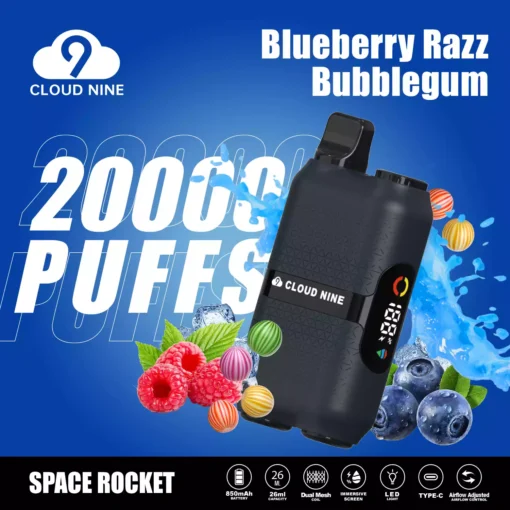 CLOUD NINE D33 20000 Puffs monouso Vape Pen all'ingrosso Origina EU Warehouse 2024 Nuovo supporto OEMODM 5