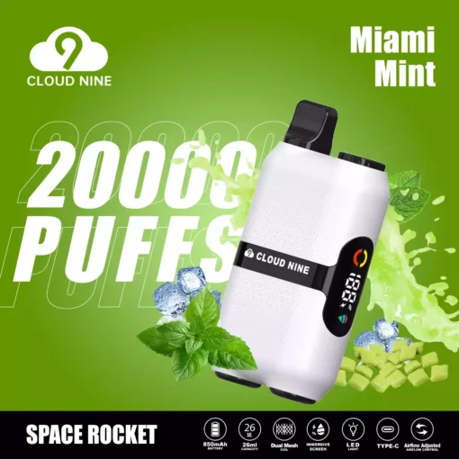 CLOUD NINE D33 20000 Puffs monouso Vape Pen all'ingrosso Origina EU Magazzino 2024 Nuovo supporto OEMODM 8