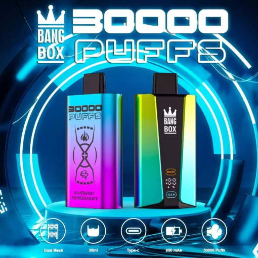 High-Quality BANG BOX 30000 Puffs Disposable Vape with Battery and Fuel Level Indicator