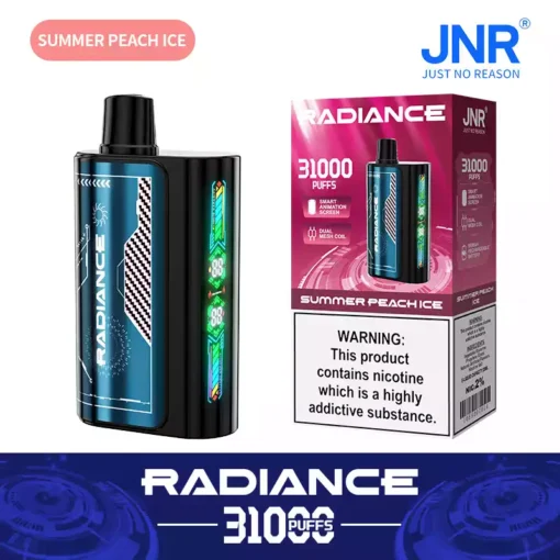 Premium JNR Radiance 31000 Puffs Smart Display Rechargeable Vape Wholesale SupplyPremium JNR Radiance 31000 Puffs Smart Display Rechargeable Vape Wholesale Supply