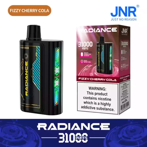 Premium JNR Radiance 31000 Puffs Smart Display Rechargeable Vape Wholesale Supply