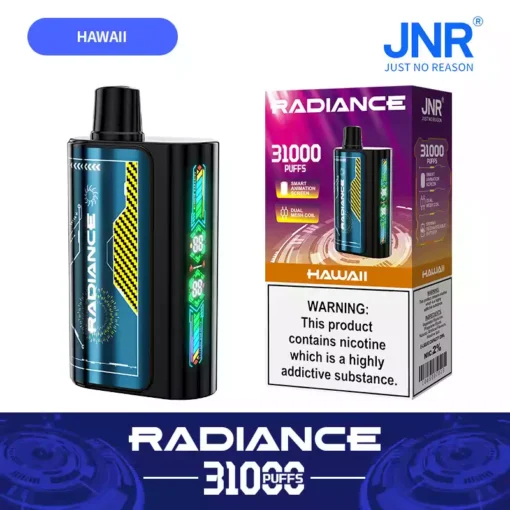 Premium JNR Radiance 31000 Puffs Smart Display Rechargeable Vape Wholesale Supply