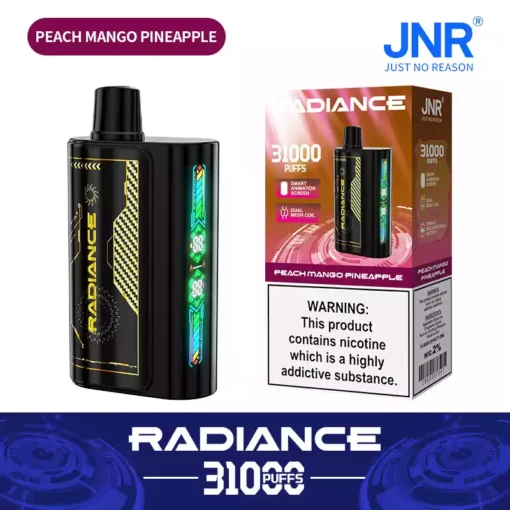 Premium JNR Radiance 31000 Puffs Smart Display Rechargeable Vape Wholesale Supply