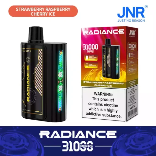 Premium JNR Radiance 31000 Puffs Smart Display Rechargeable Vape Wholesale Supply