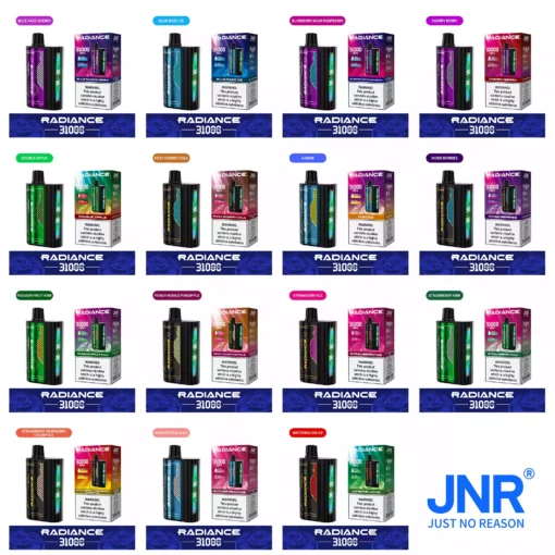 Premium JNR Radiance 31000 Puffs Smart Display Rechargeable Vape Wholesale Supply