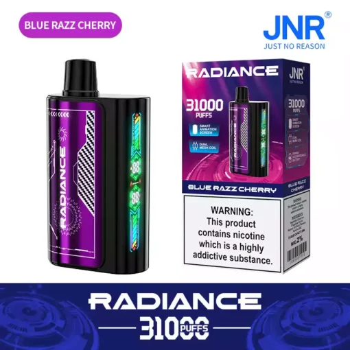 Premium JNR Radiance 31000 Puffs Smart Display Rechargeable Vape Wholesale Supply