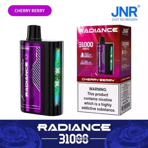 Premium JNR Radiance 31000 Puffs Smart Display Rechargeable Vape Wholesale Supply