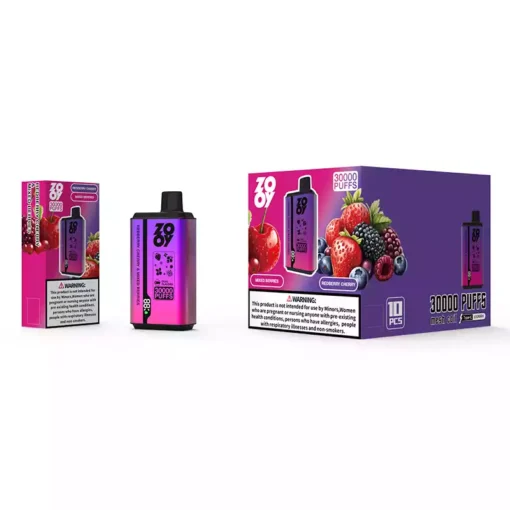 Premium ZOOY Twins 30000 Puffs Disposable Vape Wholesale Factory Source with 5 Percent Nicotine Dual Mesh Coil and Smart Screen TYPE C Rechargeable Design