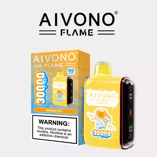 Top-Rated Aivono Aim Flame 30000 Puffs Rechargeable Disposable Vape Featuring a Smooth Nicotine Salt Taste