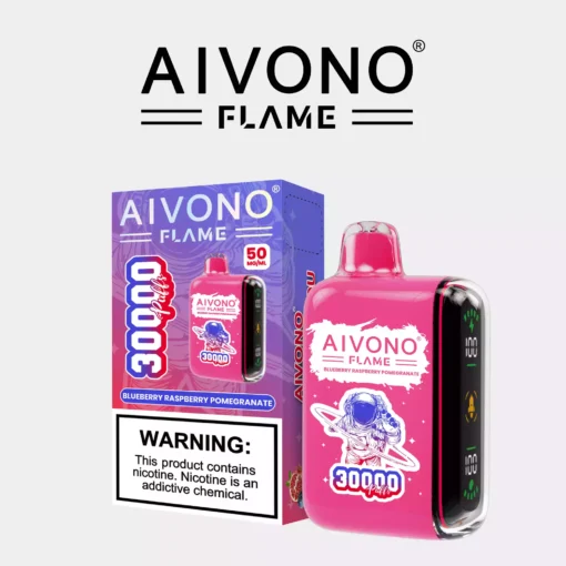 Top-Rated Aivono Aim Flame 30000 Puffs Rechargeable Disposable Vape Featuring a Smooth Nicotine Salt Taste