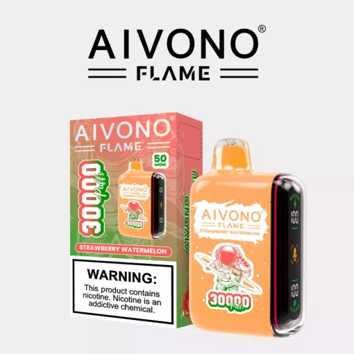 Top-Rated Aivono Aim Flame 30000 Puffs Rechargeable Disposable Vape Featuring a Smooth Nicotine Salt Taste