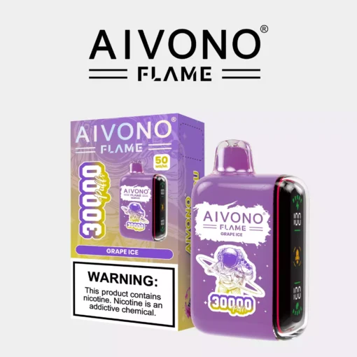 Top-Rated Aivono Aim Flame 30000 Puffs Rechargeable Disposable Vape Featuring a Smooth Nicotine Salt Taste