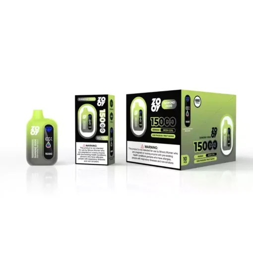 Wholesale Bulk Orders for Zooy Diamond 15000 Puffs Disposable Vape with Mesh Coil and 550mAh Battery