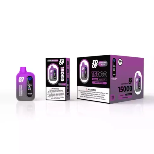 Wholesale Bulk Orders for Zooy Diamond 15000 Puffs Disposable Vape with Mesh Coil and 550mAh Battery