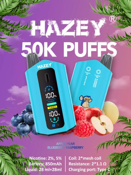 Best Quality Rechargeable E-Cigarettes Hazey D200 35K 50K Puffs with Dual Flavor Wholesale