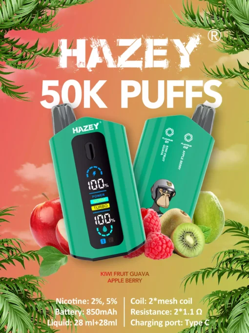 Best Quality Rechargeable E-Cigarettes Hazey D200 35K 50K Puffs with Dual Flavor Wholesale