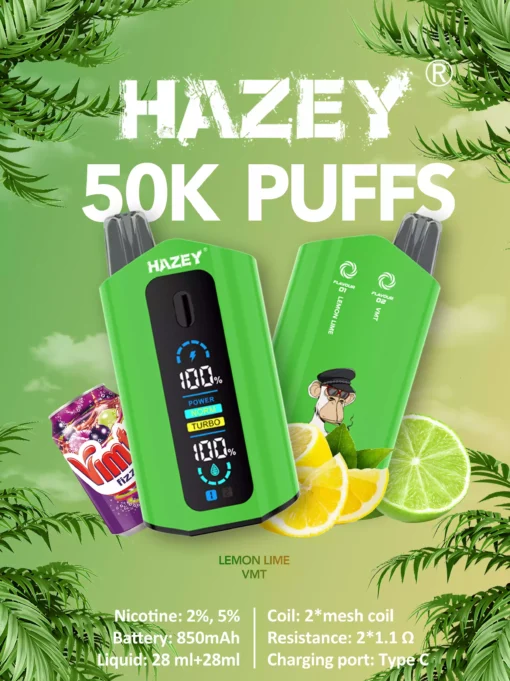 Best Quality Rechargeable E-Cigarettes Hazey D200 35K 50K Puffs with Dual Flavor Wholesale