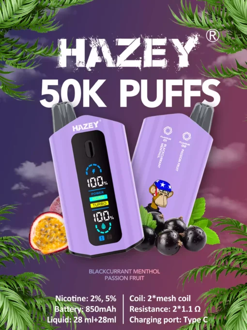 Best Quality Rechargeable E-Cigarettes Hazey D200 35K 50K Puffs with Dual Flavor Wholesale