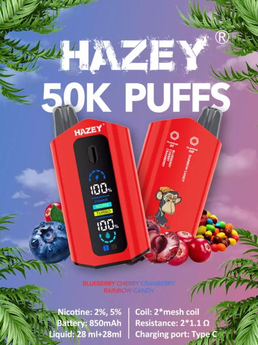 Best Quality Rechargeable E-Cigarettes Hazey D200 35K 50K Puffs with Dual Flavor Wholesale