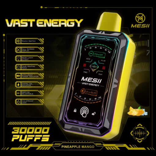 High Performance Mesii Vast Engergy 30000 Puffs Touch Operated Disposable Vape for Bulk Purchase