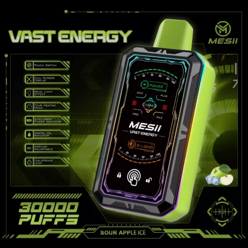 High Performance Mesii Vast Engergy 30000 Puffs Touch Operated Disposable Vape for Bulk Purchase