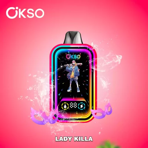High Performance OKSO Magic Mirror 50000 Puffs with Dual Mesh Coil Technology and Child Safety Feature