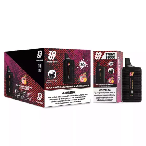 High puff count Zooy Twins 35000 Puffs disposable vape for dual flavor lovers