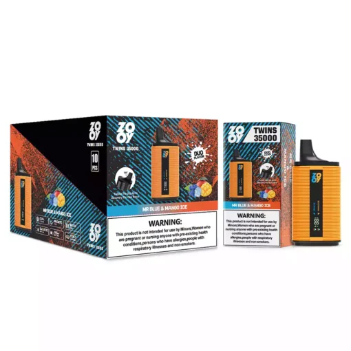 High puff count Zooy Twins 35000 Puffs disposable vape for dual flavor lovers