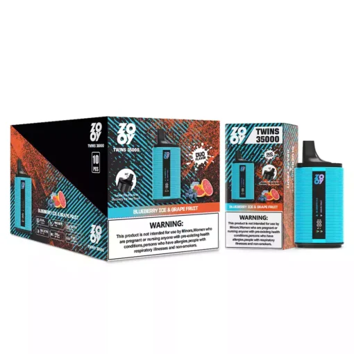 High puff count Zooy Twins 35000 Puffs disposable vape for dual flavor lovers