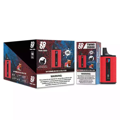 High puff count Zooy Twins 35000 Puffs disposable vape for dual flavor lovers