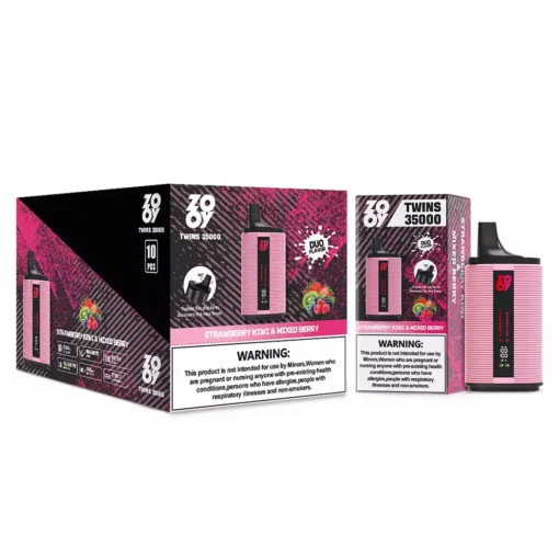 High puff count Zooy Twins 35000 Puffs disposable vape for dual flavor lovers