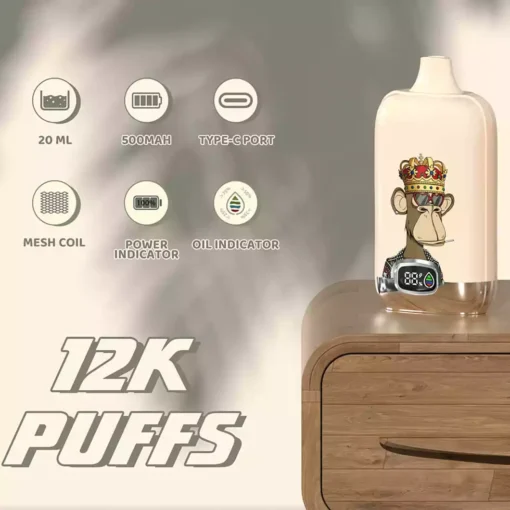 Premium Mesh Coil Vape Hazey D195 18000 Puffs With Nicotine Variants