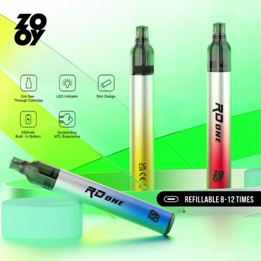 Premium Zooy vape RD disposable vape with mesh coil and Type C charging