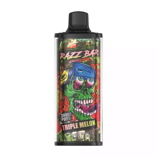 Quality Assured Razzbar 30000 Puffs Salt Nicotine Vape With Nicotine Options At 2 and 5 Percent