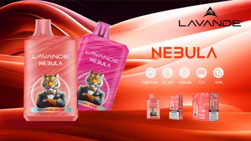 Top Quality Rechargeable Disposable Vape Lavande NEBULA 15000 Puffs with LED Screen