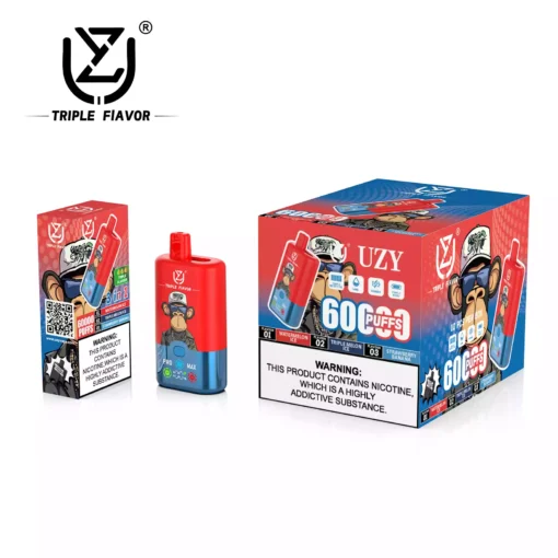 Why Choose Our Factory Direct UZY Tpriple Flavors 60000 3 IN 1 Disposable Vape Wholesale
