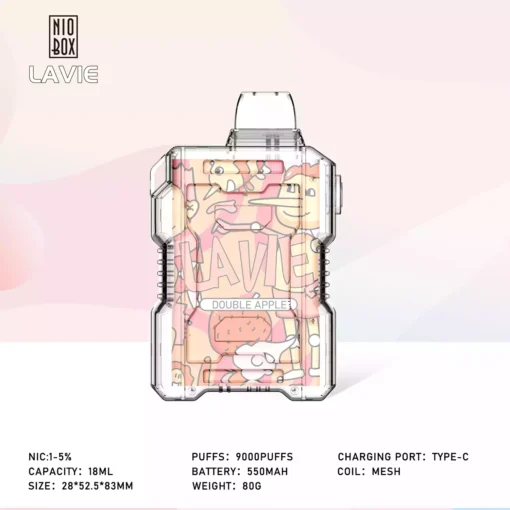 Bulk Disposable Vape Lavie Nio 9000 Puffs with OEM 2 Percent and 5 Percent Nicotine Strength