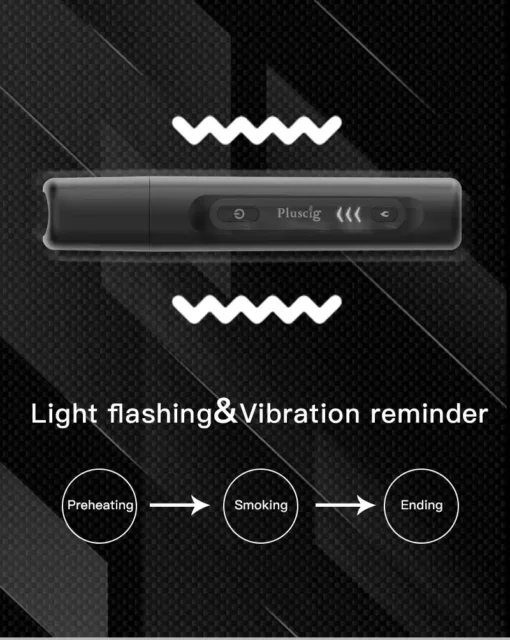 Bulk Supply of Pluscig Q9 Heat Not Burn Device Featuring 3350 mAh Battery and Automatic Cleaning