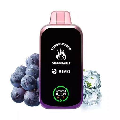 Premium Disposable Vape BIMO TURBO 20000 Puffs with Dual Mesh Coil and Rechargeable 850mAh Battery